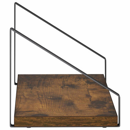 Wall Shelves 2 pcs Smoked Oak 40 x 16 x 15.5 cm