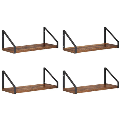 Wall Shelves 4 pcs Old Wood 40 x 16 x 15.5 cm