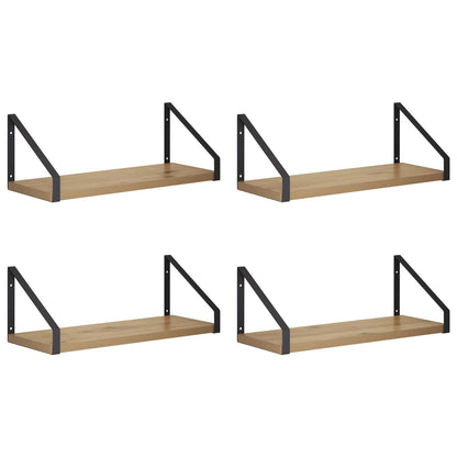 Wall Shelves 4 pcs Artisan Oak 40 x 16 x 15.5 cm