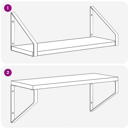 Wall Shelves 4 pcs Artisan Oak 40 x 16 x 15.5 cm