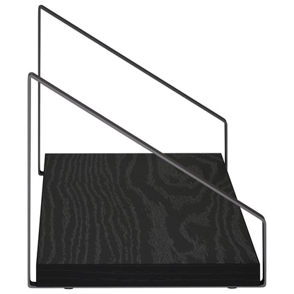 Wall Shelves 2 pcs Black Oak 50 x 16 x 15.5 cm