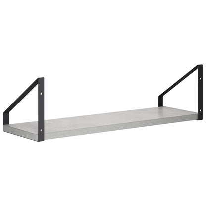 Wall Shelves 2 pcs Concrete Grey 50 x 16 x 15.5 cm