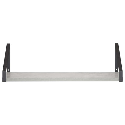 Wall Shelves 2 pcs Concrete Grey 50 x 16 x 15.5 cm