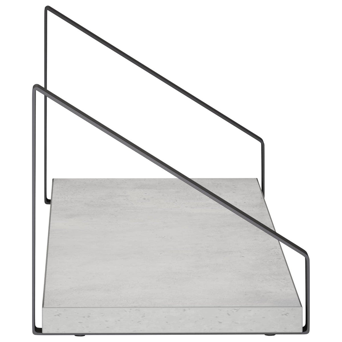 Wall Shelves 2 pcs Concrete Grey 50 x 16 x 15.5 cm