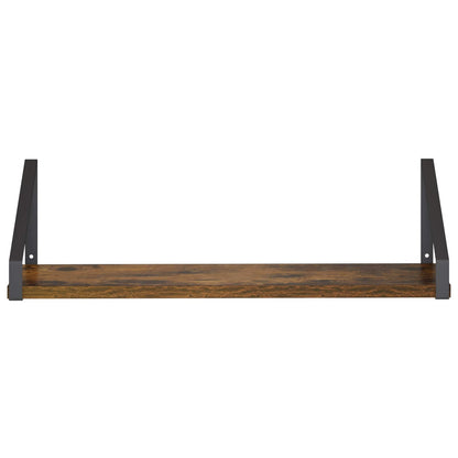 Wall Shelves 4 pcs Smoked Oak 50 x 16 x 15.5 cm