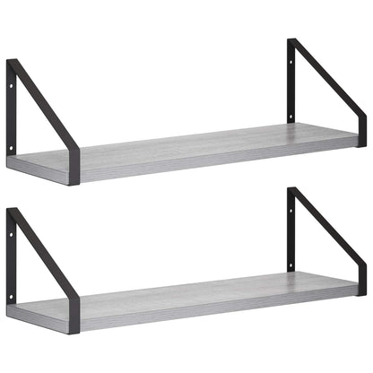 Wall Shelves 2 pcs Grey Sonoma 50 x 16 x 15.5 cm