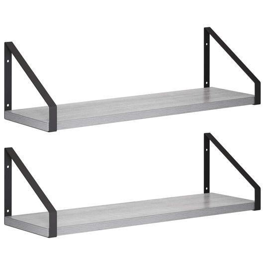 Wall Shelves 2 pcs Grey Sonoma 50 x 16 x 15.5 cm