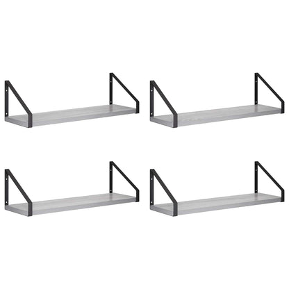Wall Shelves 4 pcs Grey Sonoma 50 x 16 x 15.5 cm