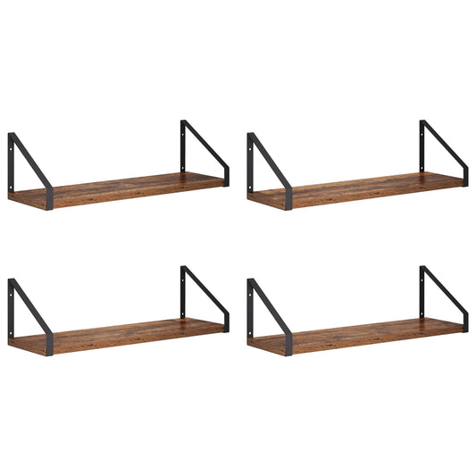 Wall Shelves 4 pcs Old Wood 50 x 16 x 15.5 cm