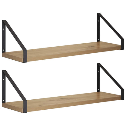 Wall Shelves 2 pcs Artisan Oak 50 x 16 x 15.5 cm