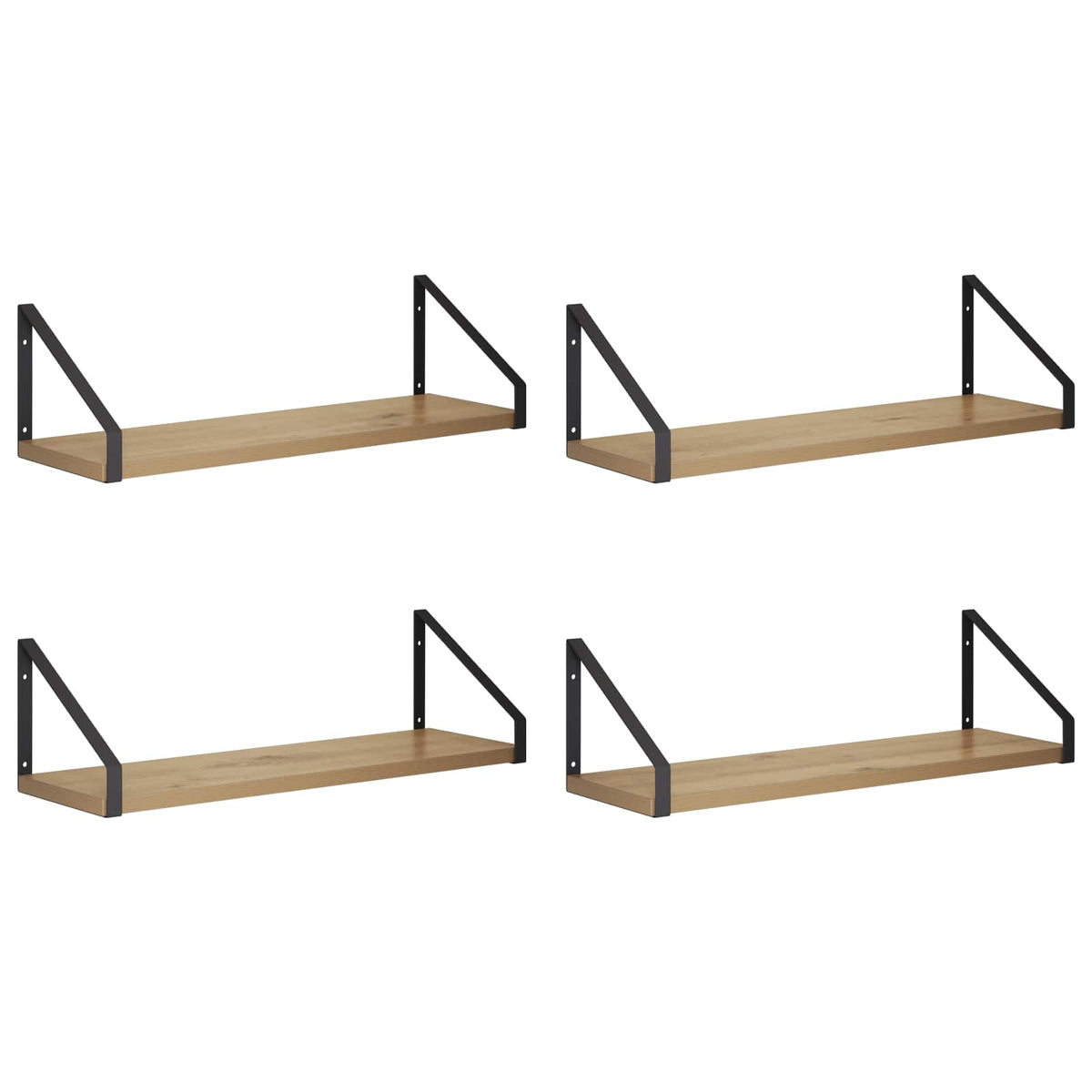Wall Shelves 4 pcs Artisan Oak 50 x 16 x 15.5 cm