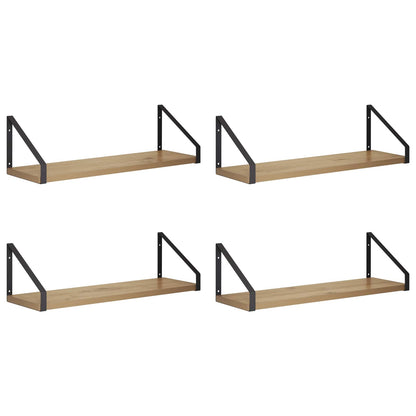 Wall Shelves 4 pcs Artisan Oak 50 x 16 x 15.5 cm