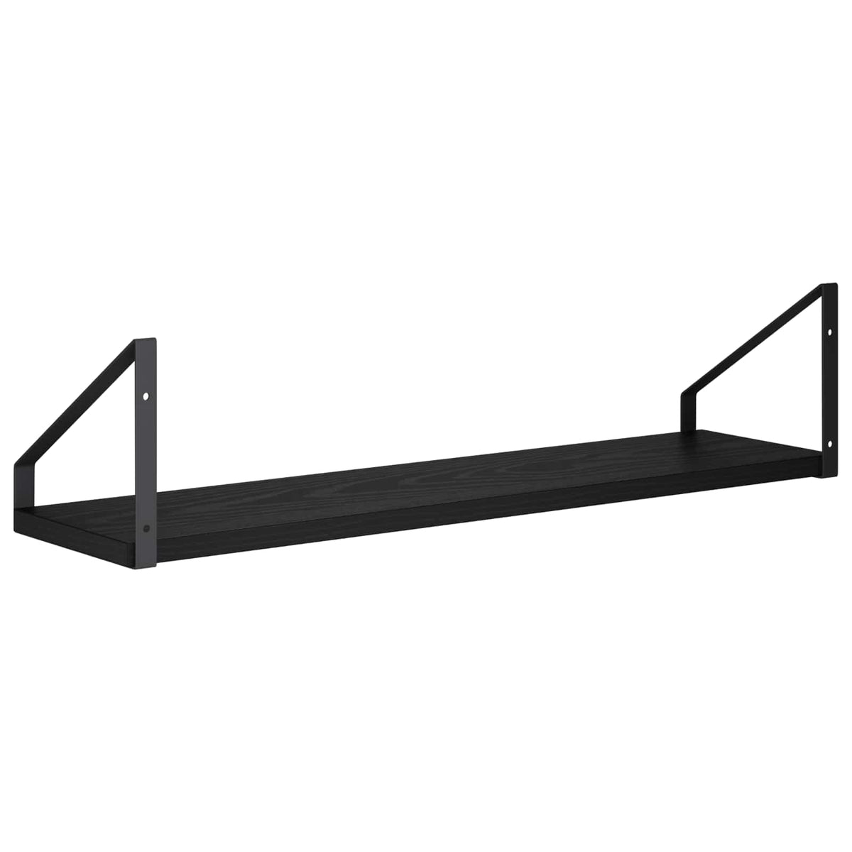 Wall Shelves 2 pcs Black Oak 60 x 16 x 15.5 cm