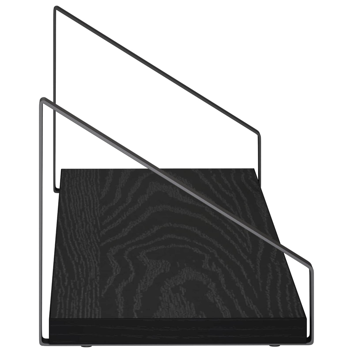 Wall Shelves 2 pcs Black Oak 60 x 16 x 15.5 cm