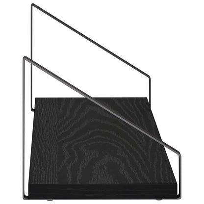 Wall Shelves 4 pcs Black Oak 60 x 16 x 15.5 cm