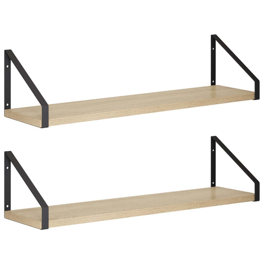 Wall Shelves 2 pcs Sonoma Oak 60 x 16 x 15.5 cm
