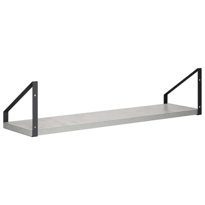 Wall Shelves 4 pcs Concrete Grey 60 x 16 x 15.5 cm