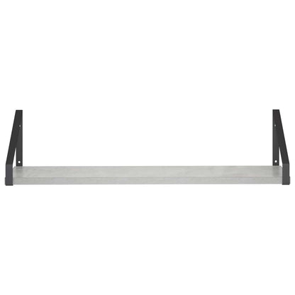 Wall Shelves 4 pcs Concrete Grey 60 x 16 x 15.5 cm