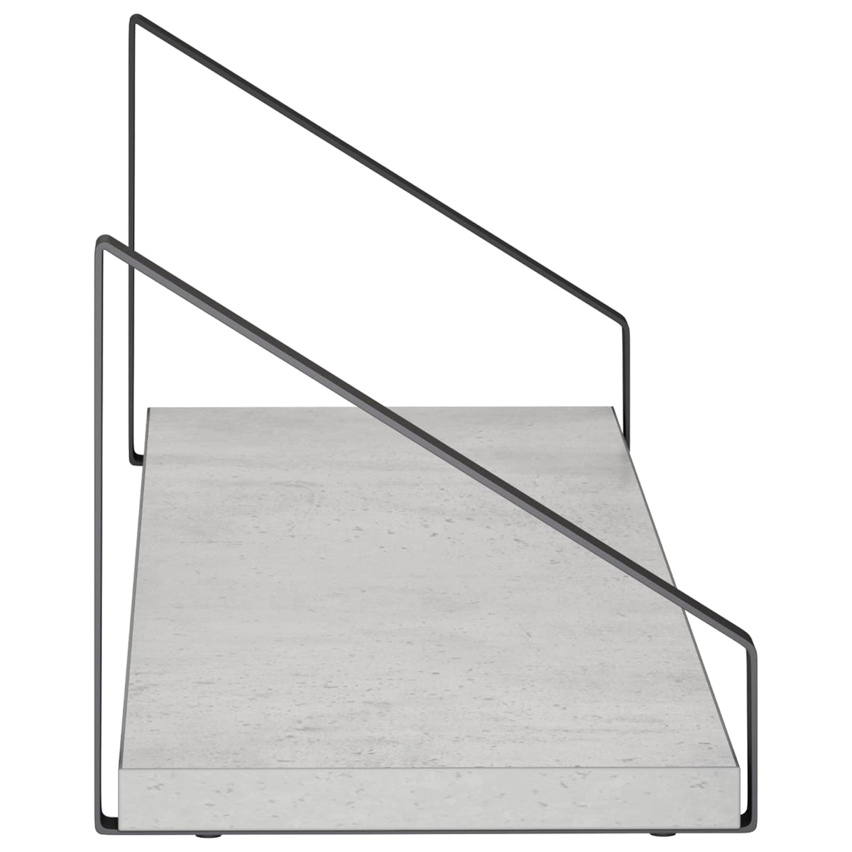 Wall Shelves 4 pcs Concrete Grey 60 x 16 x 15.5 cm