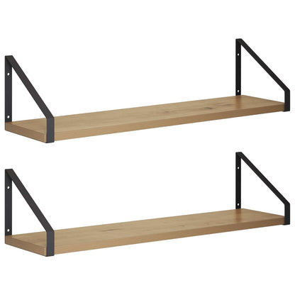 Wall Shelves 2 pcs Artisan Oak 60 x 16 x 15.5 cm