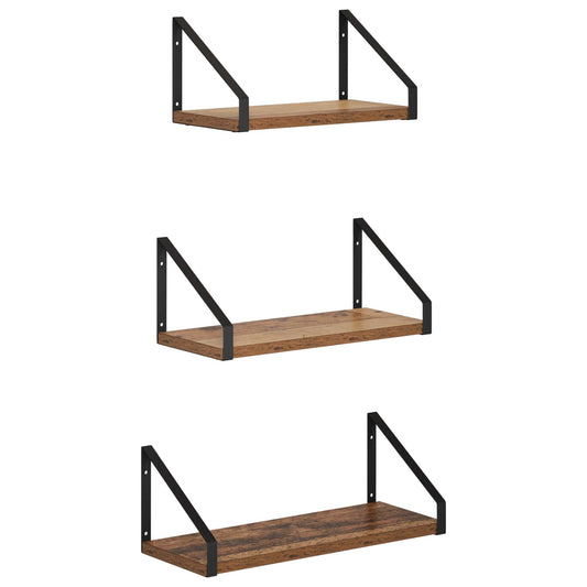 Wall Shelves 3 pcs Old Wood 40 x 16 x 15.5 cm