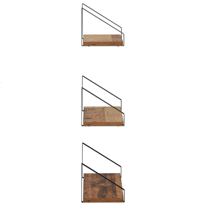 Wall Shelves 3 pcs Old Wood 40 x 16 x 15.5 cm