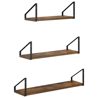 Wall Shelves 3 pcs Smoked Oak 60 x 16 x 15.5 cm
