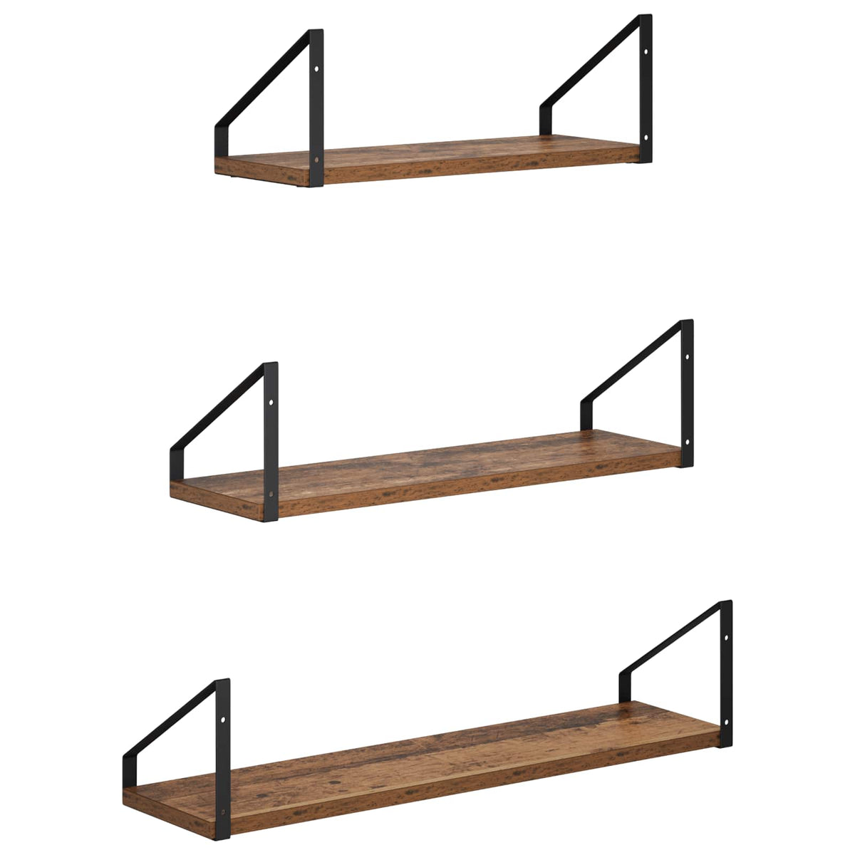 Wall Shelves 3 pcs Old Wood 60 x 16 x 15.5 cm