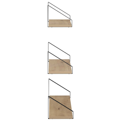 Wall Shelves 3 pcs Artisan Oak 60 x 16 x 15.5 cm