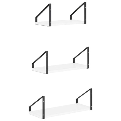 Wall Shelves 6 pcs White 40 x 16 x 15.5 cm