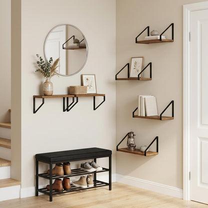 Wall Shelves 6 pcs Old Wood 40 x 16 x 15.5 cm