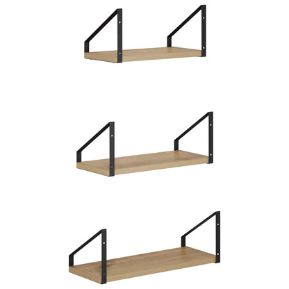 Wall Shelves 6 pcs Artisan Oak 40 x 16 x 15.5 cm