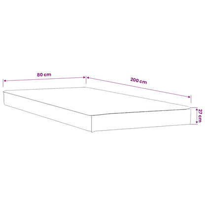 Mattress Protector 2 pcs 80 x 200 cm Waterproof White