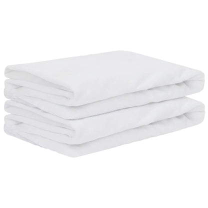Mattress Protector 2 pcs 100 x 200 cm Waterproof White