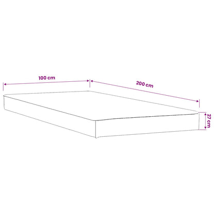 Mattress Protector 2 pcs 100 x 200 cm Waterproof White