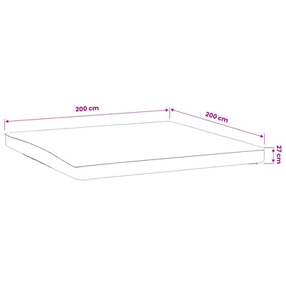 Mattress Protector 2 pcs 200 x 200 cm Waterproof White