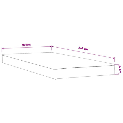 Mattress Protector 2 pcs 90 x 220 cm Waterproof White