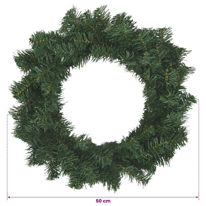 Christmas Wreath Green Ø 50 cm PVC