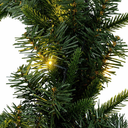 Christmas Wreath Green Ø 50 cm PVC and PE 25 LEDs
