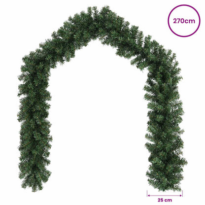 Christmas Garland Green 270 cm PVC