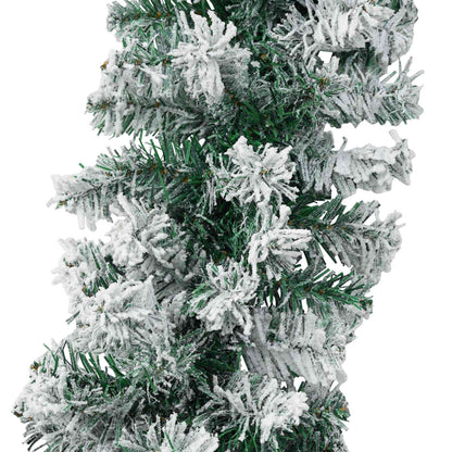 Christmas Garland Green and White 270 cm PVC