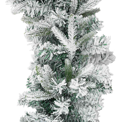 Christmas Garland Green and White 270 cm PVC and PE