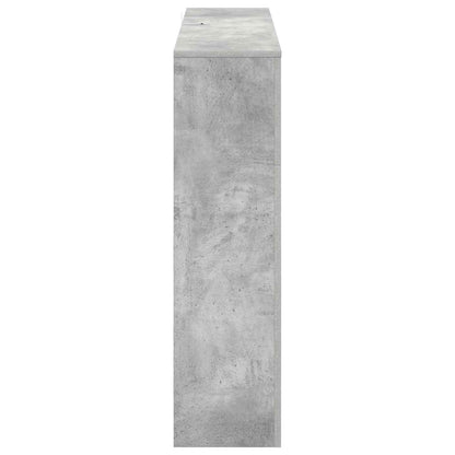 Electric Fireplace Concrete 100 x 24.5 x 90 cm Engineered wood