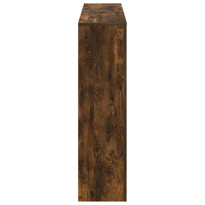 Electric Fireplace Smoked Oak 100 x 24.5 x 90 cm