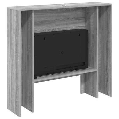 Electric Fireplace Grey Sonoma 100 x 24.5 x 90 cm