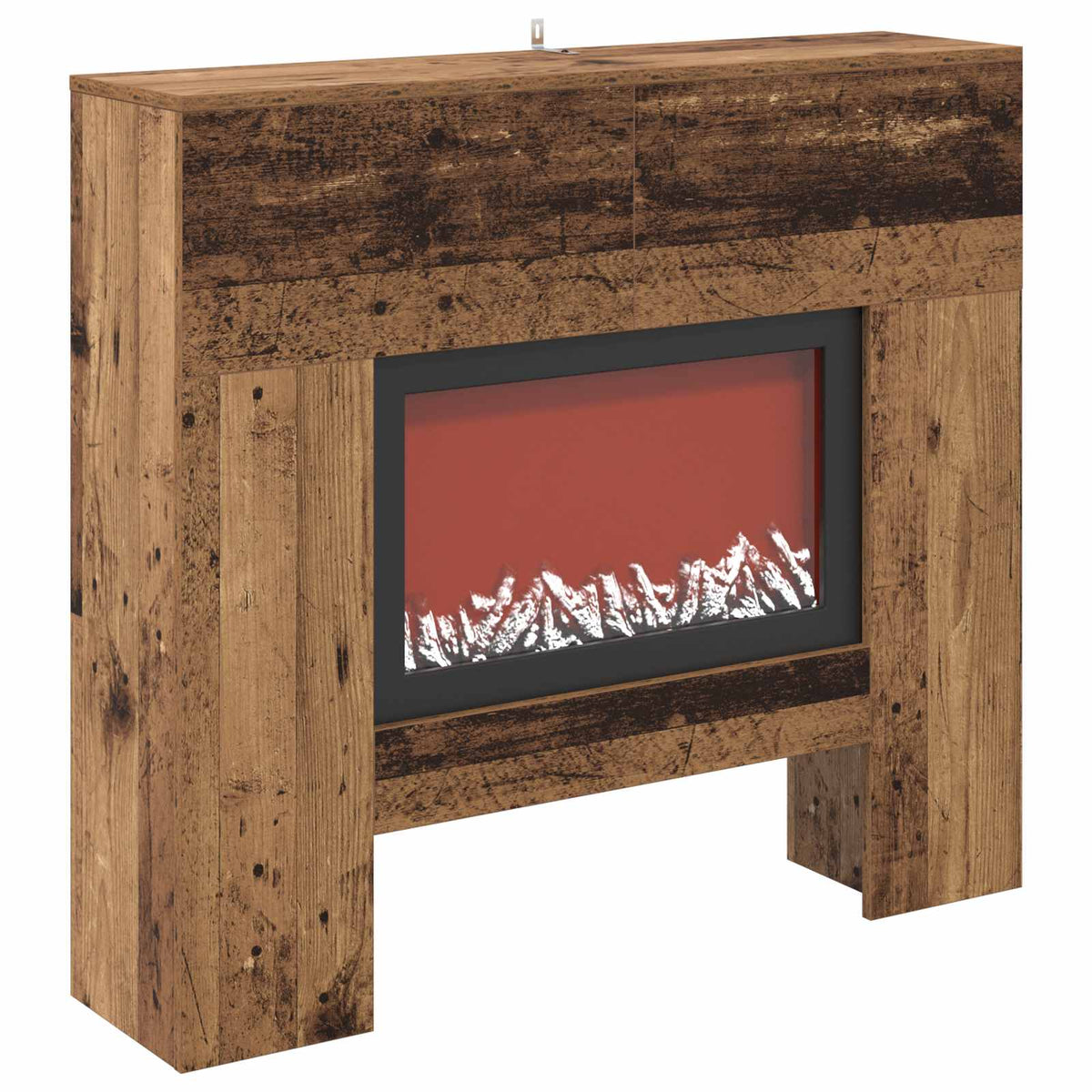Electric Fireplace Old Wood 100 x 24.5 x 90 cm Engineered wood