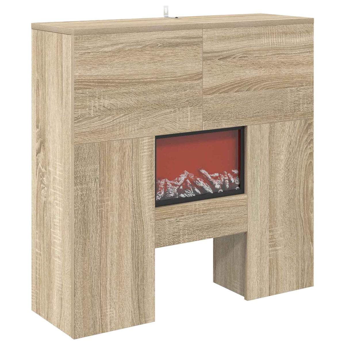 Electric Fireplace Sonoma 75 x 24.5 x 75 cm Engineered wood