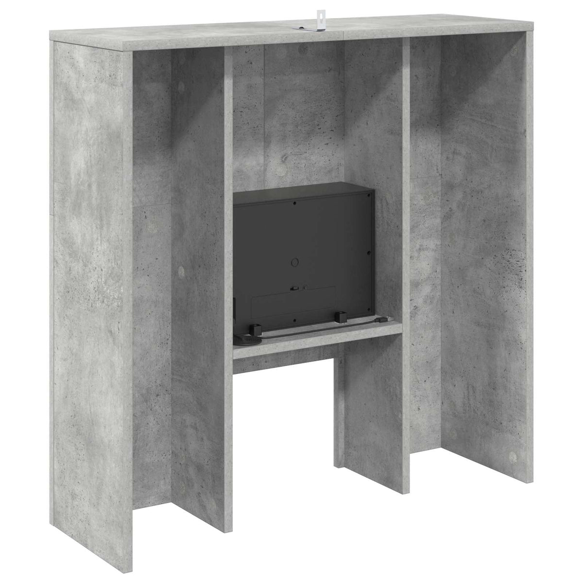 Electric Fireplace Concrete 75 x 24.5 x 75 cm Engineered wood
