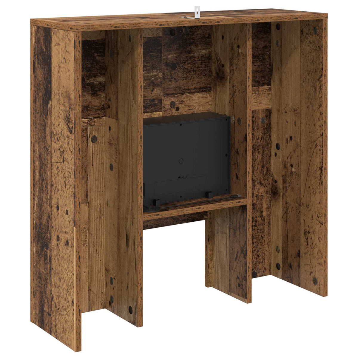 Electric Fireplace Old Wood 75 x 24.5 x 75 cm Engineered wood