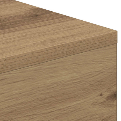Electric Fireplace Artisan Oak 75 x 24.5 x 75 cm